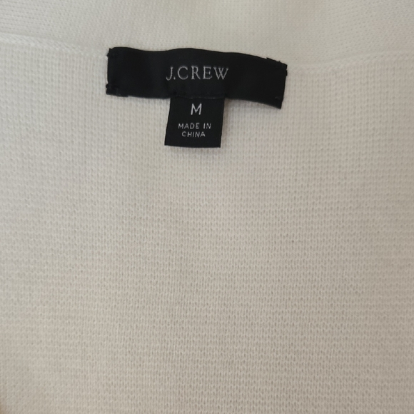 J. Crew Women's Cream Button-Up Cardigan - Picture 8 of 9